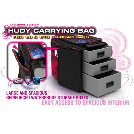 Hudy 1/10 & 1/8 Carrying Bag + Tool Bag - HUDY - 199120