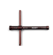 CROSS WRENCH GLOWPLUG 8MM / CLUTCHNUT 10MM - LONG - 107581 - HUDY