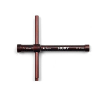 CROSS WRENCH GLOWPLUG 8MM / CLUTCHNUT 10MM - LONG - 107581 - HUDY
