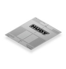 PLASTIC SET-UP BOARD DECAL 331x386MM - 1/10 OFF-ROAD - 108660 - HUDY