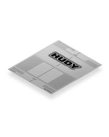 Autocollant 331x386mm pour Planche 1/10 TT - HUDY - 108660