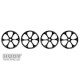 ALU SET-UP WHEEL FOR 1/8 OFF-ROAD - V2 (4) - 108870 - HUDY