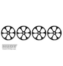 ALU SET-UP WHEEL FOR 1/8 OFF-ROAD - V2 (4) - 108870 - HUDY