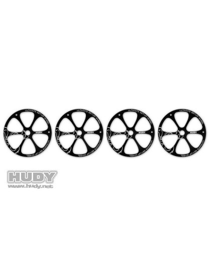 ALU SET-UP WHEEL FOR 1/8 OFF-ROAD - V2 (4) - 108870 - HUDY