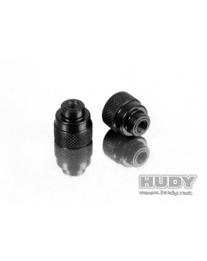 ALU NUT M3 FOR 1/10 & 1/12 PAN CAR SET-UP SYSTEM (2) - 109460 - HUDY