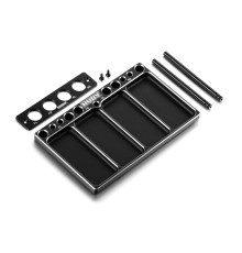 Plateau alu Hudy pour diffs et amortisseurs TT 1/10 - HUDY - 109801