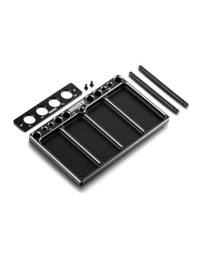 Plateau alu Hudy pour diffs et amortisseurs TT 1/10 - HUDY - 109801