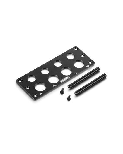 Support amortisseurs Piste pour plateau 109800 - HUDY - 109820