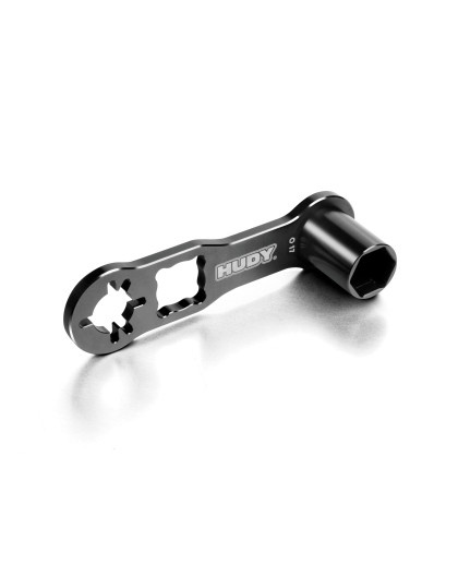 HUDY WHEEL NUT 3/4 SHOE FLYWHEEL MULTI-TOOL 1/8 TT/GT - HUDY - 182016