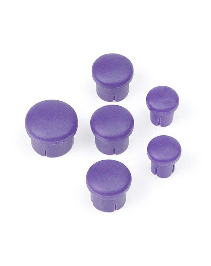 PLASTIC CAP FOR HANDLE ( SET - 3+2+1) VIOLET - 195010 - HUDY