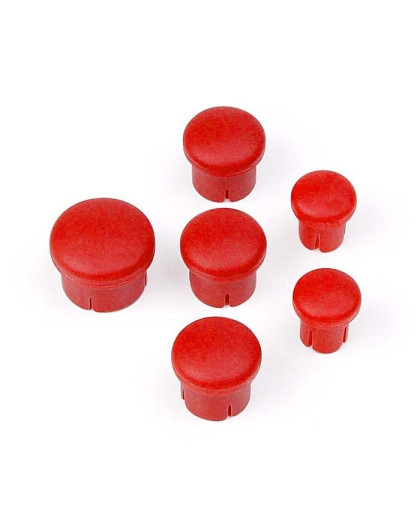 PLASTIC CAP FOR HANDLE ( SET - 3+2+1) RED - 195020 - HUDY