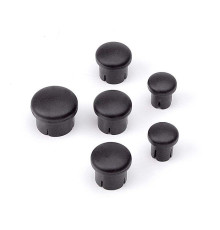PLASTIC CAP FOR HANDLE ( SET - 3+2+1) BLACK - 195000 - HUDY