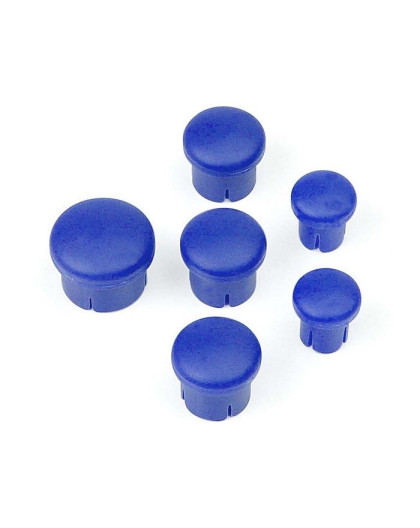 PLASTIC CAP FOR HANDLE ( SET - 3+2+1) BLUE - 195030 - HUDY