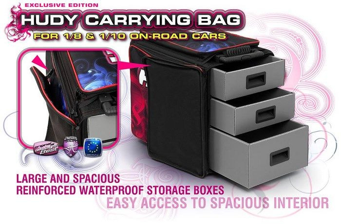 HUDY 1/10 & 1/8 CARRYING BAG + TOOL BAG - HUDY - 199120