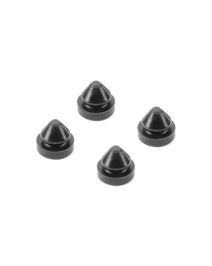 Pieds caoutchouc noir banc de démarrage 8mm (4) - HUDY - 203112