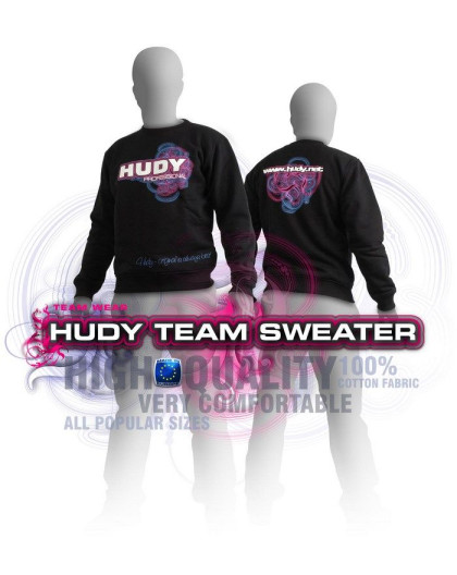 HUDY SWEATER - BLACK (L) - 285401L - HUDY