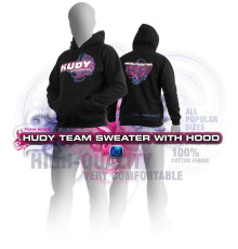 Sweat-shirt a capuche - Noir (XXL) - HUDY - 285501XXL