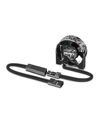 Ventilateur Alu 30mm - Fixation inférieure 2 trous - HUDY - 293100