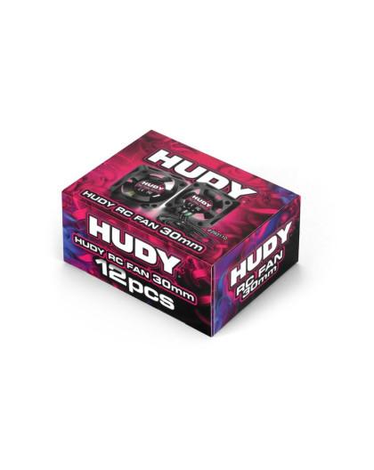 HUDY BRUSHLESS RC FAN 30MM - SET OF 12PCS - 293110XL - HUDY