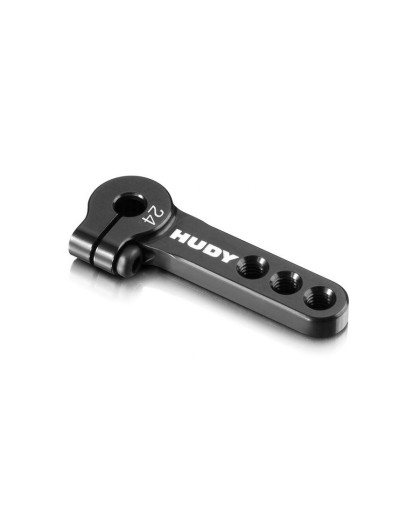 Palonnier de direction alu 3 trous avec vis 24T - HUDY - 293408