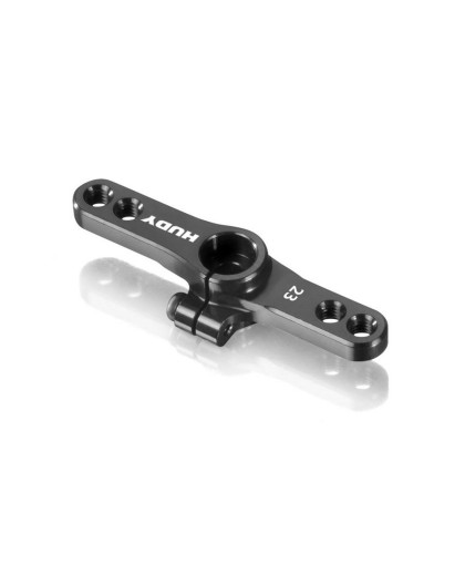 ALU CLAMP THROTTLE SERVO HORN - KO , SANWA - OFFSET 2-HOLE M3 - 23T-2