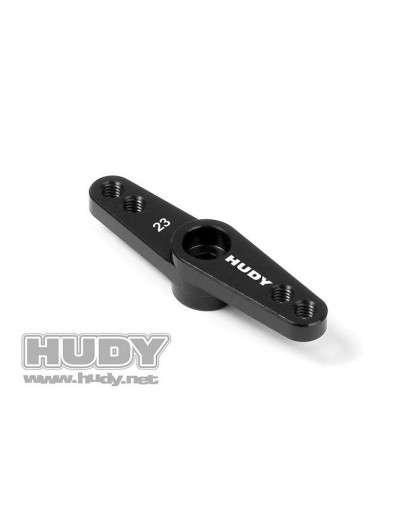 ALU THROTTLE SERVO HORN - KO PROPO, SANWA - OFFSET 2-HOLE M3 - 23T - 