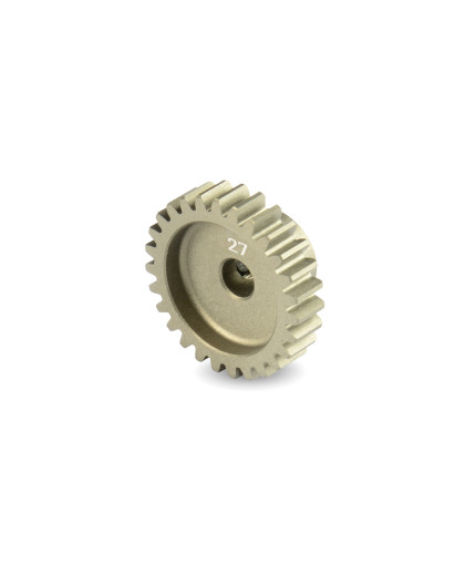 ALU ULTRA-LIGHT PINION GEAR - HARD COATED - 27T / 48 - HUDY - 294027