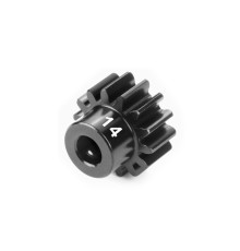 HUDY PINION GEAR - HARD STEEL - 14T (MODULE 1) - HUDY - 294314