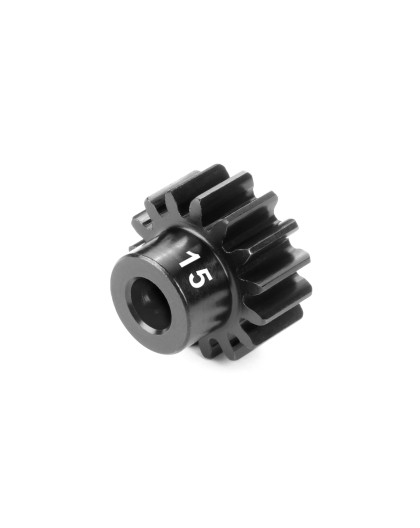 HUDY PINION GEAR - HARD STEEL - 15T (MODULE 1) - HUDY - 294315