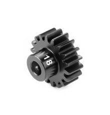 HUDY PINION GEAR - HARD STEEL - 18T (MODULE 1) - HUDY - 294318