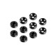 ALU COUNTERSUNK SERVO SHIM - BLACK (10) - HUDY - 296509-K