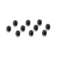 ALU NUT M3 - BLACK (10) - 296530-K - HUDY