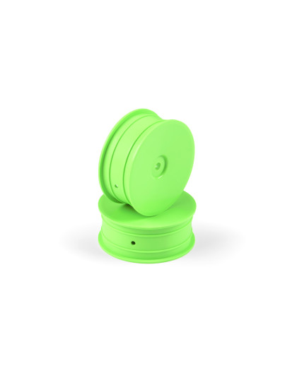 1/10 OFF-ROAD WHEEL - 2WD – FRONT – GREEN (2) - HUDY - 803210-G