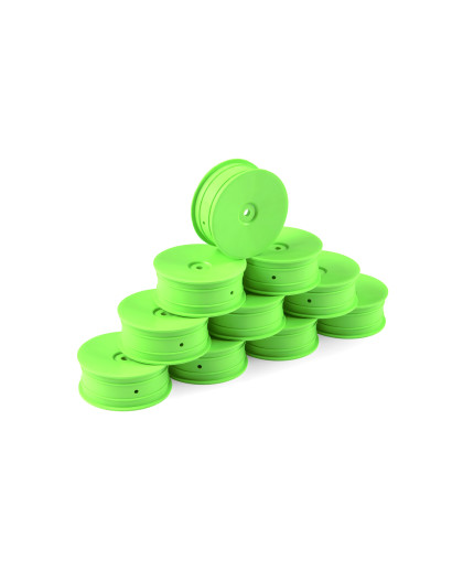 1/10 OFF-ROAD WHEEL - 2WD – FRONT – GREEN (10) - HUDY - 803211-G