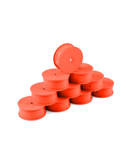 Jantes TT 1/10 avant 4WD - Orange (10) - HUDY - 803231-O