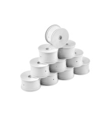 Jantes TT 1/10 arrière 2WD/4WD - Blanc (10) - HUDY - 803241
