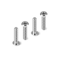 TITANIUM LOW HEAD SCREW CENTERING DIA M3x14 (4) - HUDY - 908314-T