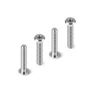 TITANIUM LOW HEAD SCREW CENTERING DIA M3x16 (4) - HUDY - 908316-T