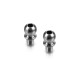 Rotule titane fileté D4.9mm L4mm - 2mm Hex (2) - HUDY - 990004
