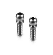 Rotule titane fileté D4.9mm L10mm - 2mm Hex (2) - HUDY - 990010