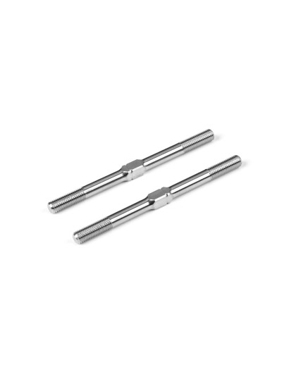 TITANIUM ADJUSTABLE TURNBUCKLE 50MM M3.5 L/R (2) - HUDY - 992380