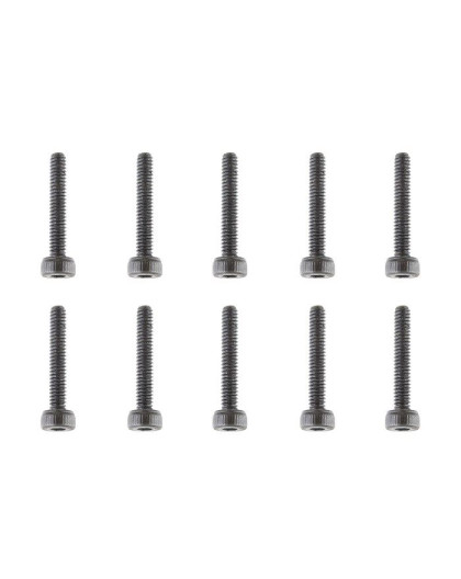 TEAM CORALLY - STEEL SCREWS M2 X 12MM - HEX SOCKET HEAD - 10 - C-3002