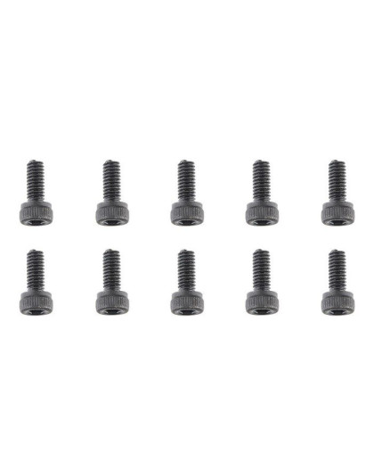 TEAM CORALLY - STEEL SCREWS M2 .5 X 6MM - HEX SOCKET HEAD - 1 - C-300