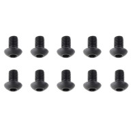 TEAM CORALLY - STEEL SCREWS M4 X 6MM - HEX BUTTON HEAD - 10 - C-30110