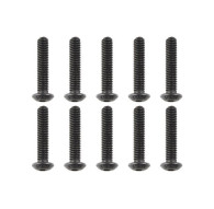 TEAM CORALLY - STEEL SCREWS M4 X 20MM - HEX BUTTON HEAD - 10 - C-3011