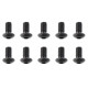 TEAM CORALLY - STEEL SCREWS M4 X 8MM - HEX BUTTON HEAD - 10 - C-30111