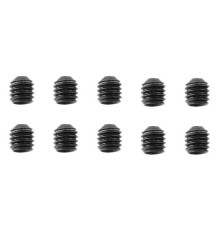 TEAM CORALLY - STEEL SET SCREWS M3 X 3MM - HEX - 10 PCS - C-30150 - C