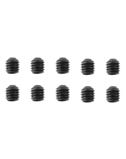 TEAM CORALLY - STEEL SET SCREWS M3 X 3MM - HEX - 10 PCS - C-30150 - C