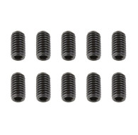 TEAM CORALLY - STEEL SET SCREWS M4 X 8MM - HEX - 10 PCS - C-30162 - C
