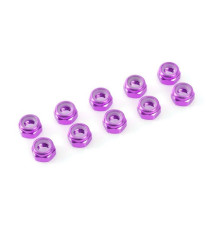 Nylstop alu M3 - Violet - 10pcs - CORALLY - C-31022